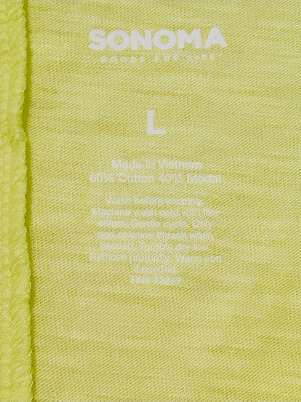 Sonoma V-Neck Sleeveless Tank Top - Neon Yellow - Picture 2 of 3
